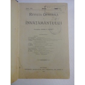     REVISTA  GENERALA  A  INVATAMANTULUI   Anul 1924  -  Fondator Spiru C. HARET 